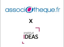 Logos de l'Institut IDEAS et de Associatheque.fr