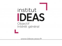 Image du logo d'IDEAS avec sa signature et l'adresse du site