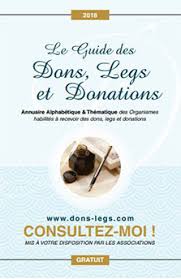 Couverture du Guide des dons, legs et donation de France Edition Multimedia