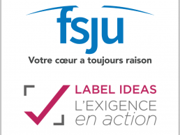 Logo du FSJU et logo du label avec sa signature 