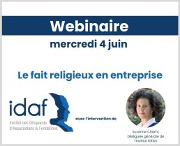 Webinaire de l'IDAF